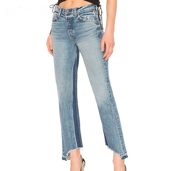 GRLFRND Denim - NWT GRLFRND Helena High-Rise Straight Jean Toxic